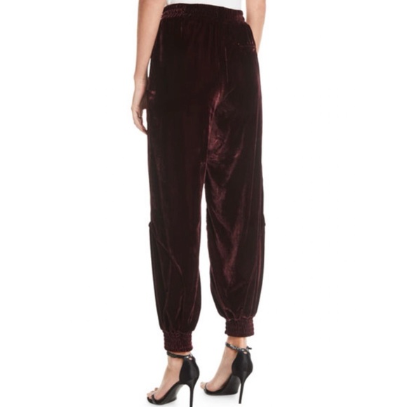 7 for All Mankind black velvet jogger pants - Picture 2 of 5